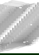 Mexen Lunar T cabină de duș cu ușă dreaptă pivotantă 120 x 100 cm, transparentă, albă - 834T-120-100-20-00-P