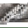 Mexen Lunar T cabină de duș cu uși batante dreapta 120 x 120 cm, transparent, albă - 834T-120-120-20-00-P