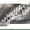Mexen Lunar T cabină de duș cu uși batante dreapta 120 x 120 cm, transparent, albă - 834T-120-120-20-00-P