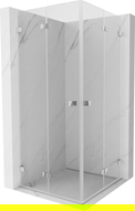 Mexen Lunar-F Duo cabină de duș pliabilă 70 x 70 cm, transparentă, crom - 836-070L-070P-01-00