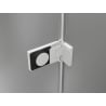 Mexen Lunar-F Duo cabină de duș pliabilă 80 x 80 cm, transparent, albă - 836-080L-080P-20-00