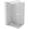 Mexen Lunar-F Duo cabină de duș pliabilă 90 x 85 cm, transparentă, albă - 836-090L-085P-20-00