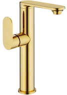 Mexen Milo baterie înaltă pentru lavoar cu mâner lateral, aurie - 71315-50