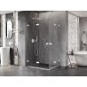 Mexen Lunar-F Duo cabină de duș pliabilă 90 x 85 cm, transparentă, albă - 836-090L-085P-20-00