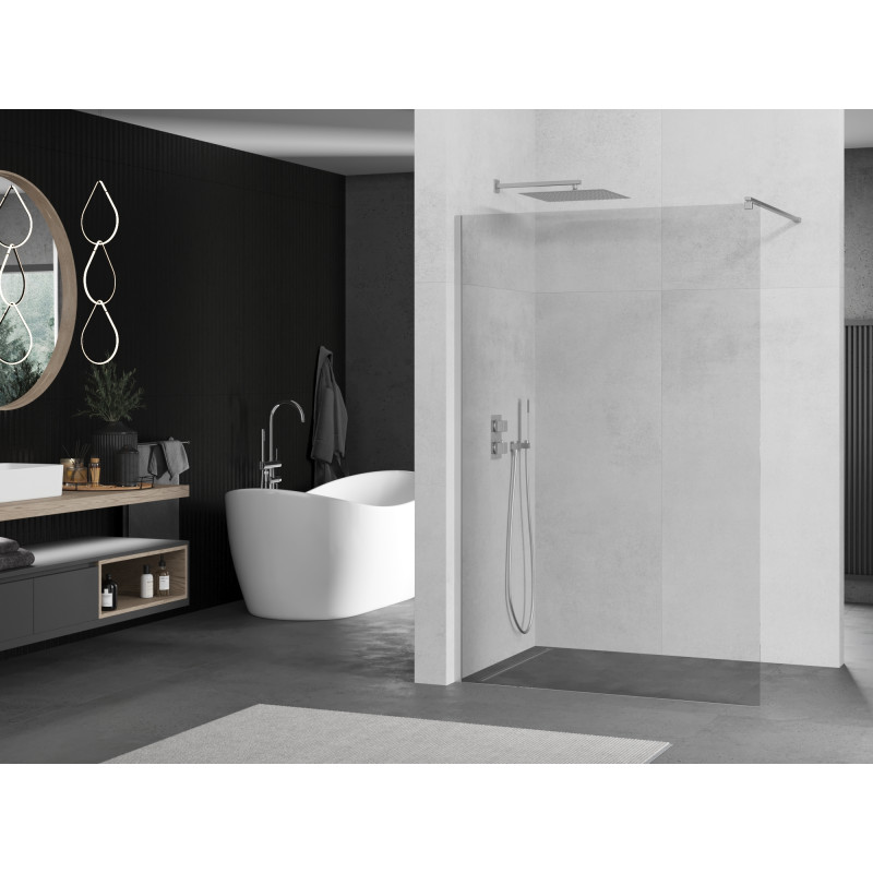 Mexen Kioto Walk-in zuhanyfal 90 x 200 cm, áttetsző 8 mm, króm - 800-090-101-01-00