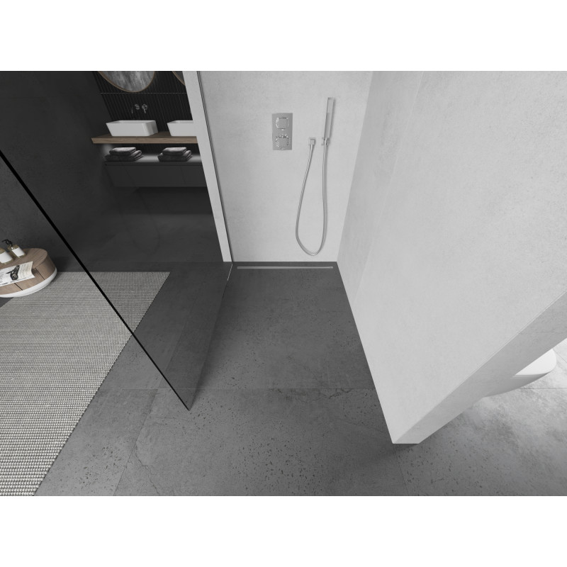 Mexen Kioto Walk-in Zuhanyfal 100 x 200 cm, átlátszó 8 mm, króm - 800-100-101-01-00