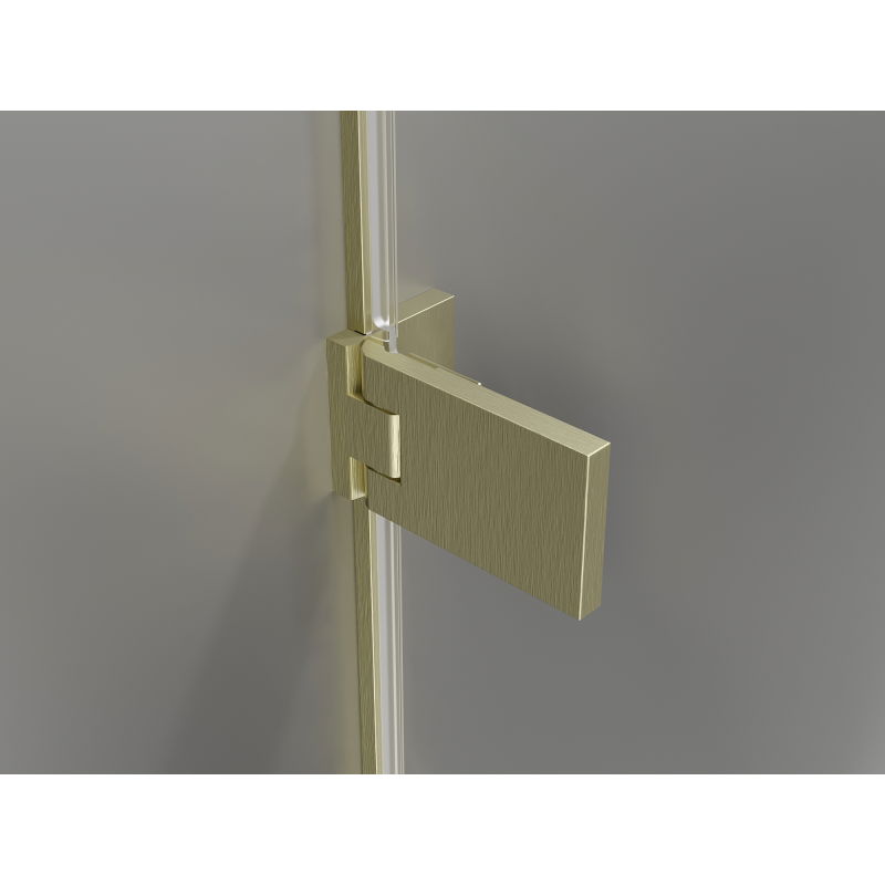 Mexen Lunar-F Duo cabină de duș pliabilă 80 x 70 cm, transparentă, auriu periat - 836-080L-070P-55-00