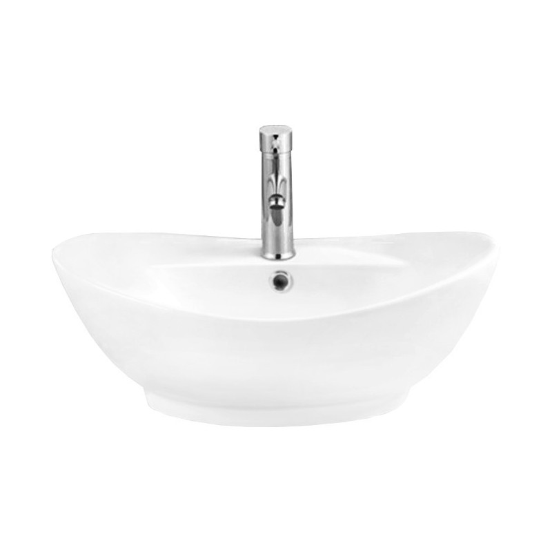 Mexen Kiara chiuvetă deasupra blatului 59 x 40 cm, albă - 21645900