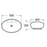 Mexen Kiara lavoar pe blat 59 x 40 cm, alb - 21645900