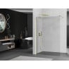 Mexen Kioto Walk-in zuhanyfal 120 x 200 cm, átlátszó 8 mm, arany - 800-120-101-50-00