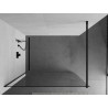 Mexen Kioto Walk-in zuhanyfal, 60 x 200 cm, átlátszó 8 mm, fekete - 800-060-101-70-00