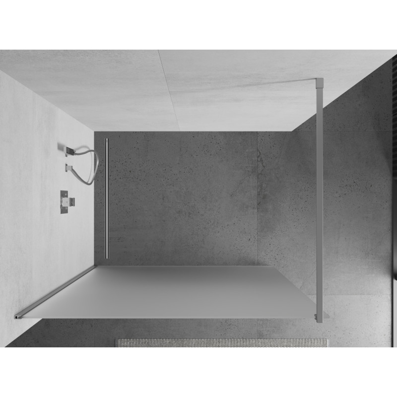 Mexen Kioto Walk-in zuhanyfal 80 x 200 cm, matt 8 mm, króm - 800-080-101-01-30
