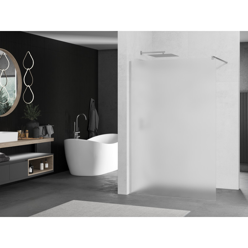 Mexen Kioto Walk-in Zuhanyfal 100 x 200 cm, matt, 8 mm, króm - 800-100-101-01-30