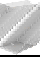 Mexen Lunar-F Duo cabină de duș pliată 90 x 80 cm, transparentă, nichel periat - 836-090L-080P-97-00