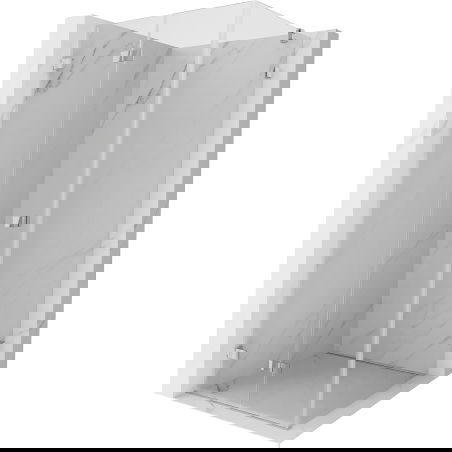 Mexen Lunar-F cabină de duș pliabilă stânga 70 x 70 cm, transparentă, crom - 836-070-070-01-00-L