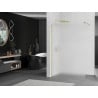 Mexen Kioto perete de duș Walk-in 100 x 200 cm, îngheț 8 mm, auriu - 800-100-101-50-30