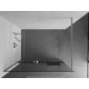 Mexen Kioto+ zuhanyfal polccal Walk-in 130 x 200 cm, átlátszó, króm - 800-130-121-01-00