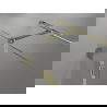 Mexen Lunar T cabină de duș rabatabilă dreapta 130 x 100 cm, transparent, auriu - 834T-130-100-50-00-P