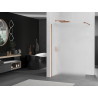 Mexen Kioto Walk-in zuhanyfal 80 x 200 cm, fagyos 8 mm, rózsaarany - 800-080-101-60-30