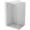 Cabină de duș rabatabilă stânga Mexen Lunar-F 95 x 80 cm, transparent, crom - 836-095-080-01-00-L