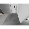 Mexen Kioto Walk-in zuhanyfal 80 x 200 cm, homokfúvott 8 mm, fekete - 800-080-101-70-30