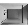 Mexen Kioto Walk-in zuhanyfal 120 x 200 cm, fagyott 8 mm, fekete - 800-120-101-70-30