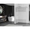 Mexen Kioto zuhanyfal Walk-in 90 x 200 cm, átlátszó/homokfúvott 8 mm, króm - 800-090-101-01-35