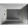 Mexen Kioto zuhanyfal 120 x 200 cm, Átlátszó/Savmart 8 mm, Arany - 800-120-101-50-35