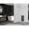 Mexen Kioto+ Walk-in zuhanyfal polccal, 90 x 200 cm, zúzmarás, króm - 800-090-121-01-30