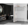 Mexen Kioto zuhanyfal 70 x 200 cm, Átlátszó/Savmart 8 mm, Rózsaszín-arany - 800-070-101-60-35