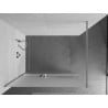 Mexen Kioto+ zuhanyfal polccal Walk-in 120 x 200 cm, fagyott, króm - 800-120-121-01-30
