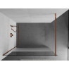 Mexen Kioto perete duș Walk-in 100 x 200 cm, transparent/mat 8 mm, aur roz - 800-100-101-60-35