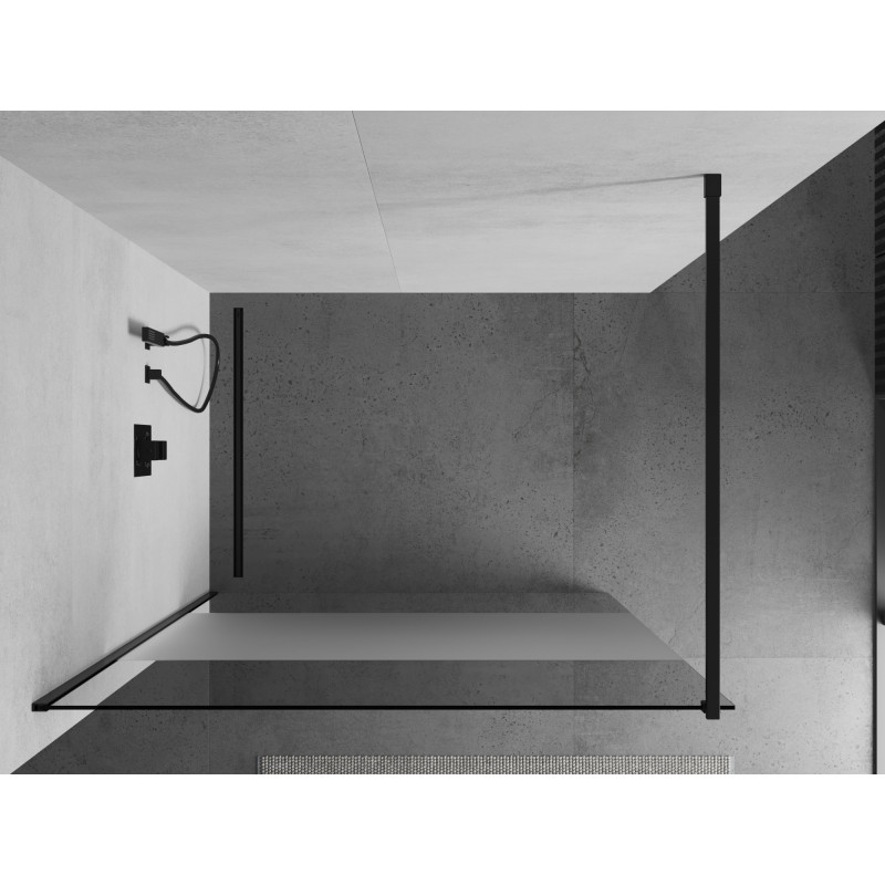 Mexen Kioto panou de duș Walk-in 90 x 200 cm, transparent/mat 8 mm, negru - 800-090-101-70-35