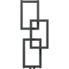 Mexen Grid dekoratív fürdőszobai radiátor 870 x 360 mm, 209 W, antracit - W215-0870-360-00-66
