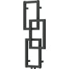 Mexen Grid dekoratív fürdőszobai radiátor 870 x 360 mm, 209 W, antracit - W215-0870-360-00-66