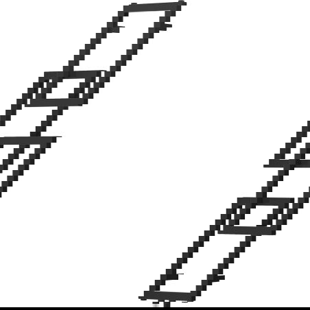 Mexen Grid dekoratív fürdőszobai radiátor 1115 x 360 mm, 279 W, fekete - W215-1115-360-00-70