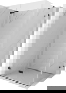 Mexen Lunar-F összecsukható baloldali zuhanykabin 95 x 80 cm, átlátszó, fekete - 836-095-080-70-00-L