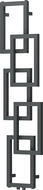 Mexen Grid radiator decorativ pentru baie 1360 x 390 mm, 349 W, antracit - W215-1360-390-00-66