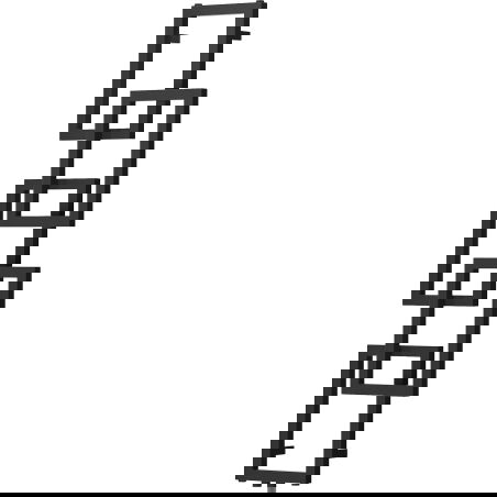 Mexen Grid radiator decorativ pentru baie 1360 x 390 mm, 349 W, negru - W215-1360-390-00-70