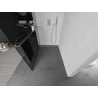 Mexen Kioto+ zuhanyfal polccal Walk-in 70 x 200 cm, grafit, króm - 800-070-121-01-40