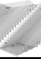 Mexen Lunar-F összecsukható zuhanykabin, balos, 85 x 80 cm, átlátszó, gun metal - 836-085-080-95-00-L