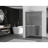 Mexen Kioto+ zuhanyfal polccal Walk-in 70 x 200 cm, grafit, króm - 800-070-121-01-40