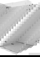 Mexen Lunar-F összecsukható zuhanykabin bal 100 x 80 cm, átlátszó, gunmetal - 836-100-080-95-00-L