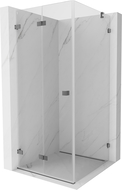 Mexen Lunar-F cabină de duș pliabilă stânga 90 x 90 cm, transparent, gun metal - 836-090-090-95-00-L