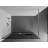Mexen Kioto+ zuhanyfal polccal Walk-in 120 x 200 cm, grafit, króm - 800-120-121-01-40