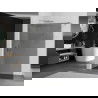 Mexen Kioto zuhanyfal Walk-in 90 x 200 cm, grafit 8 mm, króm - 800-090-101-01-40