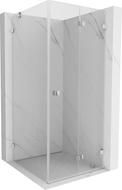 Mexen Lunar-F cabină de duș pliabilă dreapta 80 x 80 cm, transparent, crom - 836-080-080-01-00-P