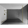 Mexen Kioto Walk-in zuhanyfal 70 x 200 cm, grafit 8 mm, arany - 800-070-101-50-40