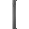 Mexen Flux dekoratív fürdőszobai radiátor 1500 x 240 mm, 450 W, antracit - W127-1500-240-00-66