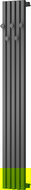 Mexen Flux dekoratív fürdőszobai radiátor 1500 x 240 mm, 450 W, antracit - W127-1500-240-00-66